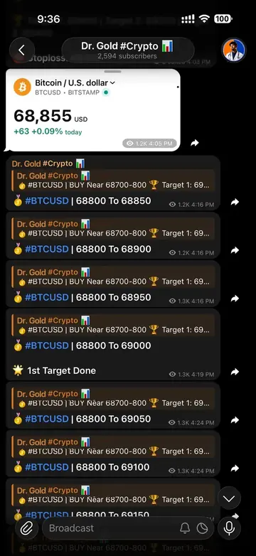 Dr. Gold Telegram channel screenshot 4